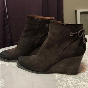 Lucky brand brown booties